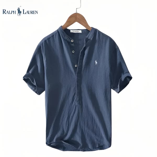 Leinen-Henley-Shirt für Herren – Zeitlose Eleganz & Maximaler Komfort